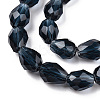 Transparent Glass Bead Strands X-GLAA-R024-6x8mm-13-3