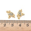 Brass Micro Pave Cubic Zirconia Charms KK-C099-01G-G-3