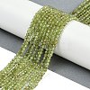 Natural Peridot Beads Strands G-F509-12-3mm-7