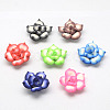Handmade Polymer Clay 3D Flower Lotus Beads X-CLAY-Q203-25mm-M-1