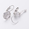 Brass Leverback Earring Findings KK-H023-N-NF-2