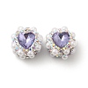 Polymer Clay Rhinestone Beads RGLA-D050-04C-3