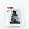 6/0 Round Silver Lined Round Hole Glass Seed Beads X-SEED-A005-4mm-27B-3