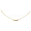 Rack Plating Brass Pave Colorful Cubic Zirconia Cube Link Necklaces NJEW-JN04999-1