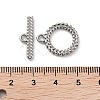 Non-Tarnish 304 Stainless Steel Ring Toggle Clasps STAS-A092-09A-P-3