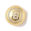 Rack Plating Brass & Cubic Zirconia Pendants KK-Z047-07G-B-RS-1