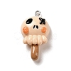 Opaque Resin Pendants RESI-K020-03D-1
