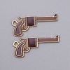 Cowboy Theme Alloy Enamel Pendants ENAM-CJC0012-050B-1