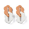 Handmade Polymer Clay Linking Rings CLAY-N010-032-02-3