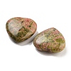 Heart Natural Unakite Worry Stone G-C134-06A-12-2