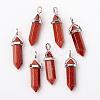 Synthetic Goldstone Pointed Pendants G-F295-03G-1