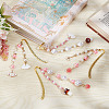 Alloy Hook Bookmarks AJEW-FI00003-4