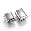 Tarnish Resistant 304 Stainless Steel Magnetic Clasps with Glue-in Ends X-STAS-D159-28P-2