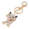 Zinc Alloy Rhinestone Keychains KEYC-M025-01KCG-2