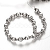 Lantern Tibetan Style Alloy Bead Strands TIBEB-O007-36-FF-2