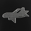 Plane/Airliner ABC Plastic Pegboards used for 5x5mm DIY Fuse Beads X-DIY-Q009-32-1