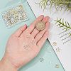 72Pcs 9 Style Brass S Hook Clasps KK-BC0002-29-3