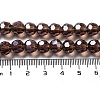 Electroplate Transparent Glass Beads Strands EGLA-A035-T8mm-A13-4
