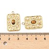 Faceted Natural Tiger Eye Pendants STAS-C134-26G-3