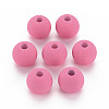 Rubberized Style Acrylic Beads MACR-T042-04A-01G-1