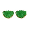 Brass Stud Earrings KK-F358-01G-2