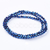 1 Strand Electroplate Glass Beads Strands X-EGLA-J026-3mm-F18-3