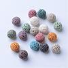 Unwaxed Natural Lava Rock Beads G-F325-8mm-M-1
