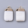 Electroplate Freshwater Shell Pendants LS-X1-SHEL-S276-62A-2