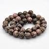 Natural Rhodonite Round Beads Strands G-N0120-17-4mm-2