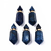 Faceted Natural Lapis Lazuli Pendants G-T131-15B-1