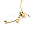 Brass Cable Chains Slider Bracelet for Women BJEW-G643-01G-3