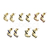 Glass Stud Earrings EJEW-P245-06G-1