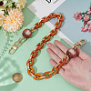 1Pc Resin Oval Link Purse Chains with Alloy Clasps FIND-PH0028-19A-3