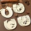 Unfinished Wood Horseshoe Cutouts WOOD-CJC0009-02-5