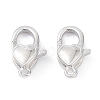Anti-Tarnish Rhodium Plated 925 Sterling Silver Lobster Claw Clasps STER-K173-16P-1