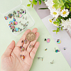 34Pcs 17 Style Ion Plating(IP) 304 Stainless Steel Stud Earring Findings STAS-AR0001-61-3