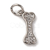 Brass Micro Pave Cubic Zirconia Pendants KK-P308-59P-1