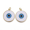 Brass Enamel Pendants KK-F821-48A-2