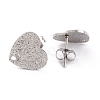 Non-Tarnish 304 Stainless Steel Stud Earring Findings EJEW-O104-14P-2