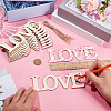 10Pcs DIY Mother's Day Unfinished Wood Word Love Pendants DIY-SP0006-79-3