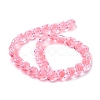 Glass Heart Beads GLAA-D005-01-6