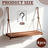 4Pcs Rectangle Wooden Hanging Stands for Plants ODIS-WA0001-15-2