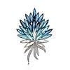 Flower Alloy Rhinestone Brooches for Backpack Clothes PW-WGB7B94-01-5