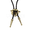 Flat Round with Ox-head Laria Necklace for Men Women NJEW-WH0011-11AB-3