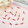 20Pcs Opaque Resin Pendants RESI-SC0006-22-3