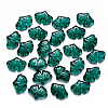 Transparent Baking Paint Glass Pendants DGLA-T002-01B-1