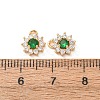 Brass Micro Pave Cubic Zirconia Charms CU-K002-39G-D-3