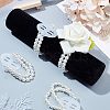Plastic Imitation Pearl Stretch Bracelets FIND-NB0001-22-6