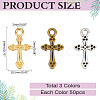 150Pcs 3 Colors Tibetan Style Alloy Pendants FIND-ME0001-57-2