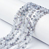Electroplate Glass Beads Strands LS-EGLA-A034-J8mm-F05-1